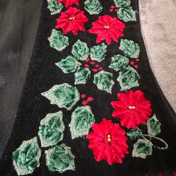 Vintage CLEO Velvet Christmas Vest Women’s M – Made in India – Holiday - Picture 4 of 10